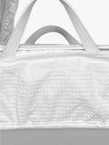 Shnuggle Moses Basket, Stand, and Waffle Hood Bundle, Grey