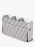 Umbra folding dish rack with cutlery sections and caddy base, white (British brand)