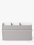 Umbra folding dish rack with cutlery sections and caddy base, white (British brand)