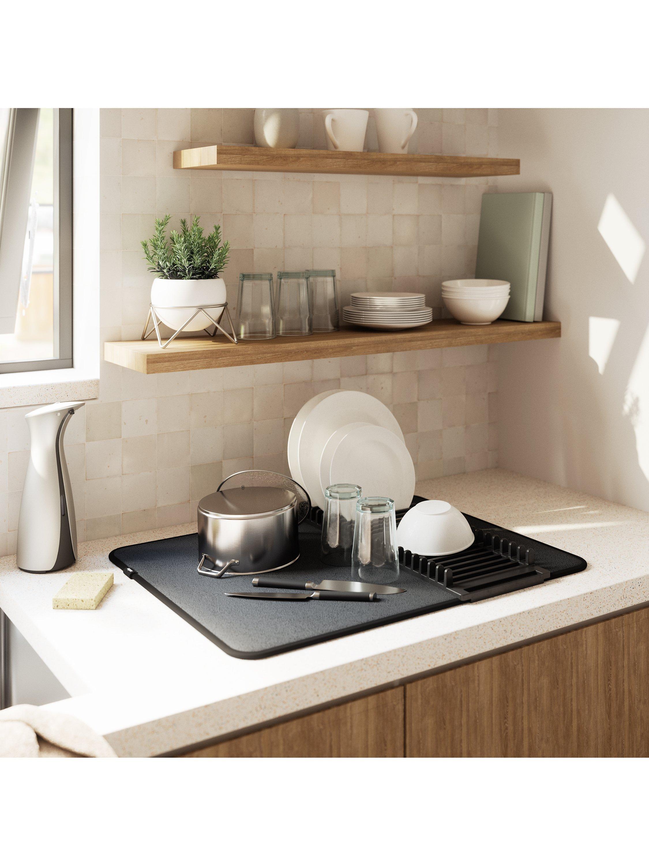 Umbra UDry Dish Rack with Drying Mat (British brand)