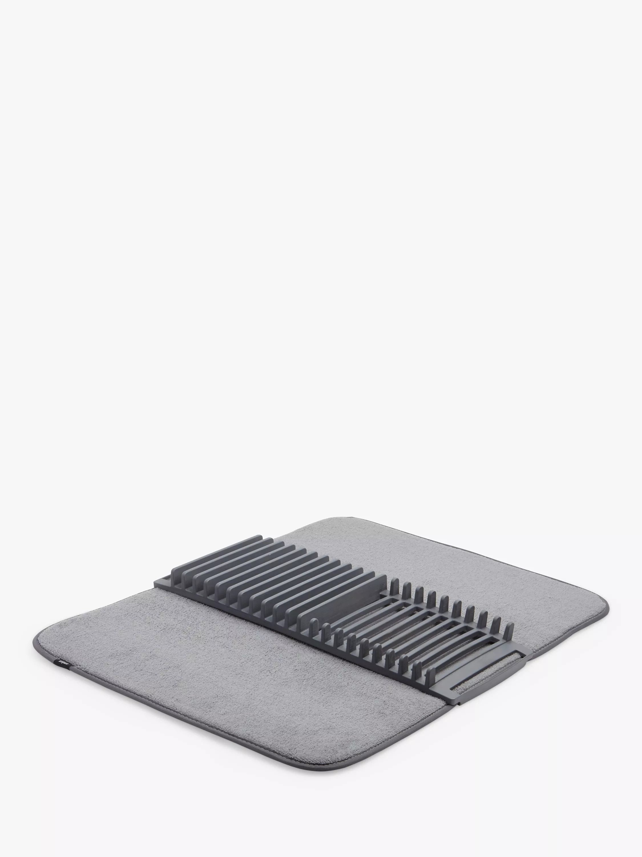 Umbra UDry Dish Rack with Drying Mat - Charcoal