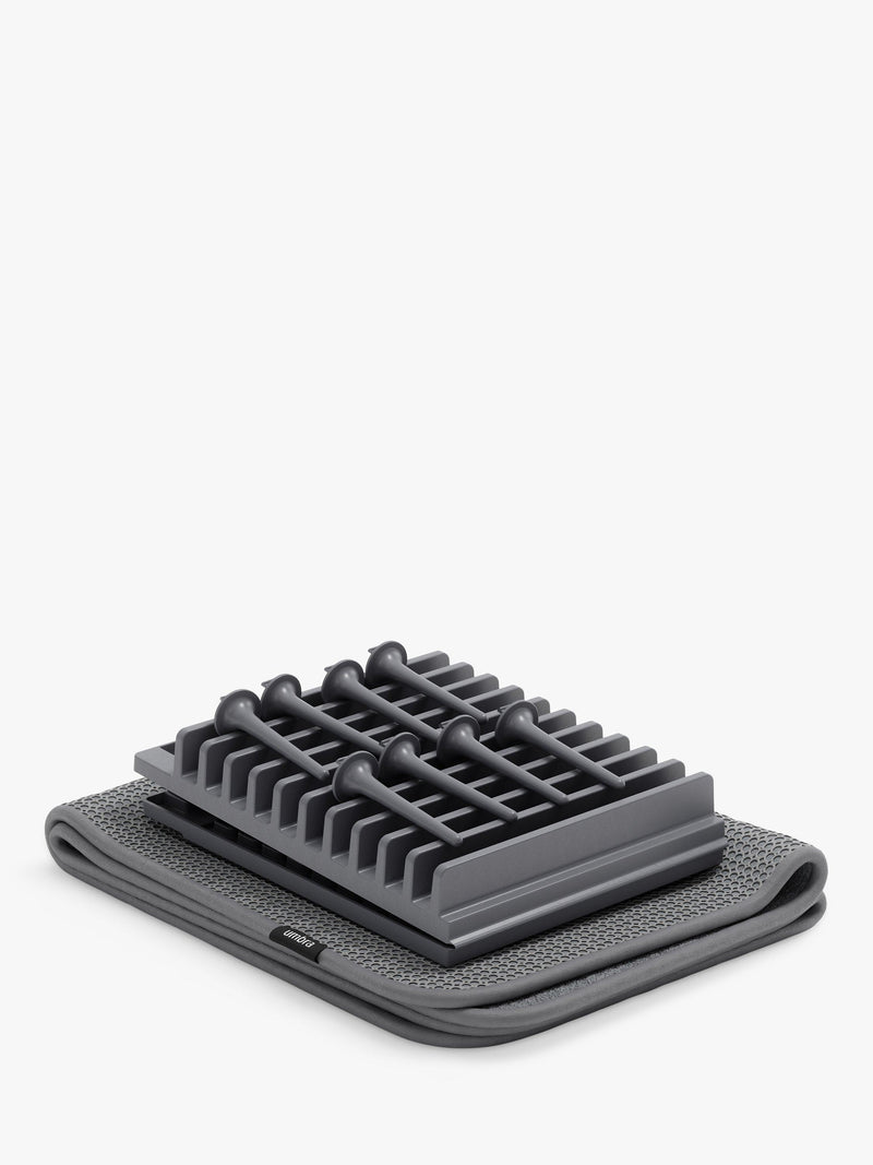 Étagère à chevilles Umbra UDry avec tapis charcoal (marque britannique)