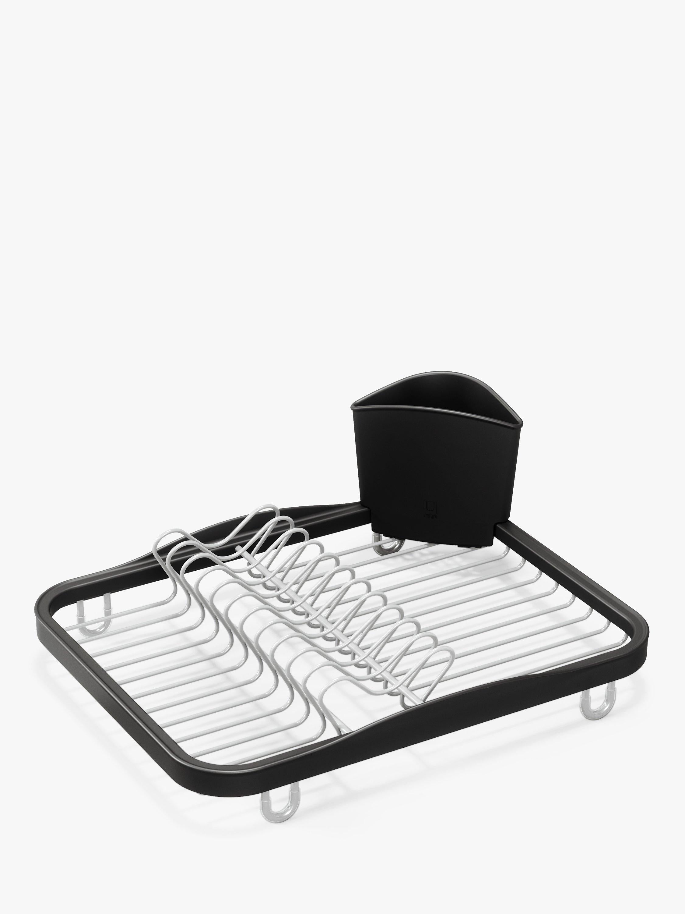 Umbra in-sink dish drying rack with nickel finish, 36 by 28 by 14 centimeters (British brand)