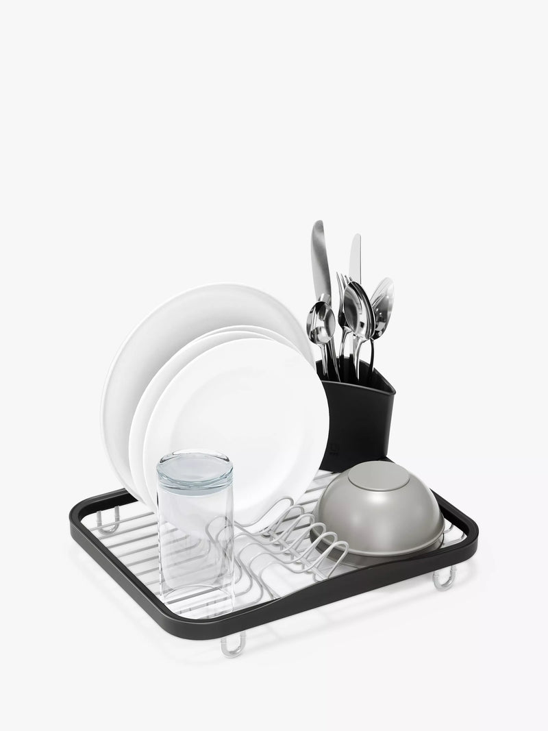 Umbra in-sink dish drying rack with nickel finish, 36 by 28 by 14 centimeters (British brand)