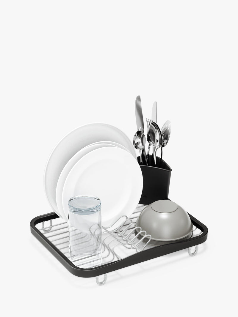 Umbra in-sink dish drying rack with nickel finish, 36 by 28 by 14 centimeters (British brand)