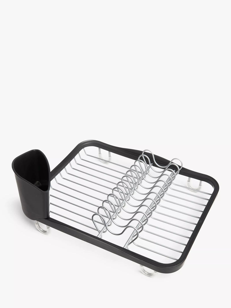Umbra in-sink dish drying rack with nickel finish, 36 by 28 by 14 centimeters (British brand)