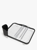 Umbra in-sink dish drying rack with nickel finish, 36 by 28 by 14 centimeters (British brand)