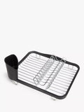 Umbra in-sink dish drying rack with nickel finish, 36 by 28 by 14 centimeters (British brand)