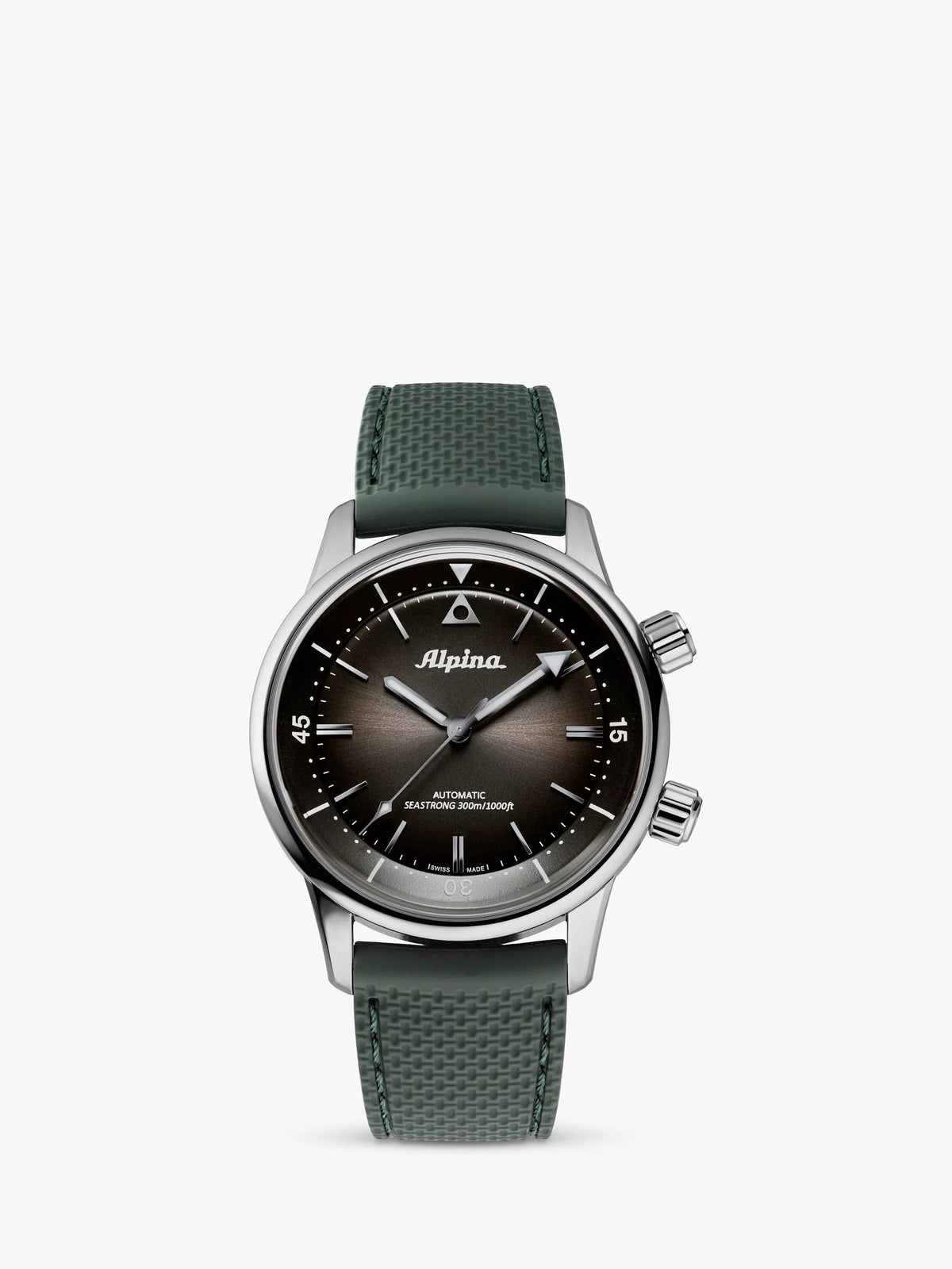 Alpina Seastrong Diver 300 Heritage leather strap watch 42mm - British product