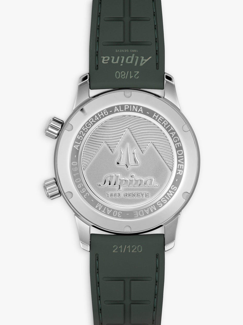 Alpina Seastrong Diver 300 Heritage leather strap watch 42mm - British product
