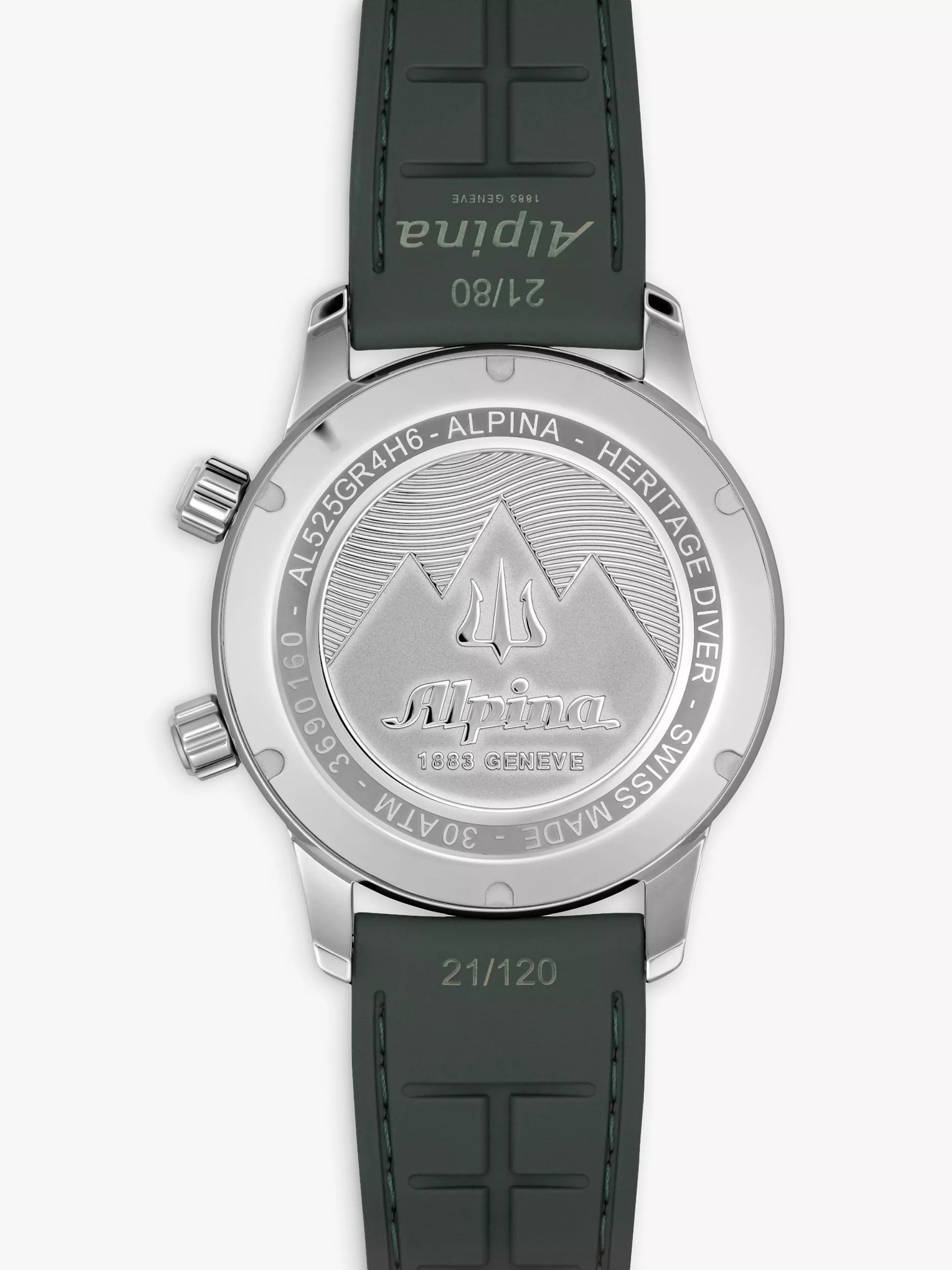 Alpina Seastrong Diver 300 Heritage leather strap watch 42mm - British product