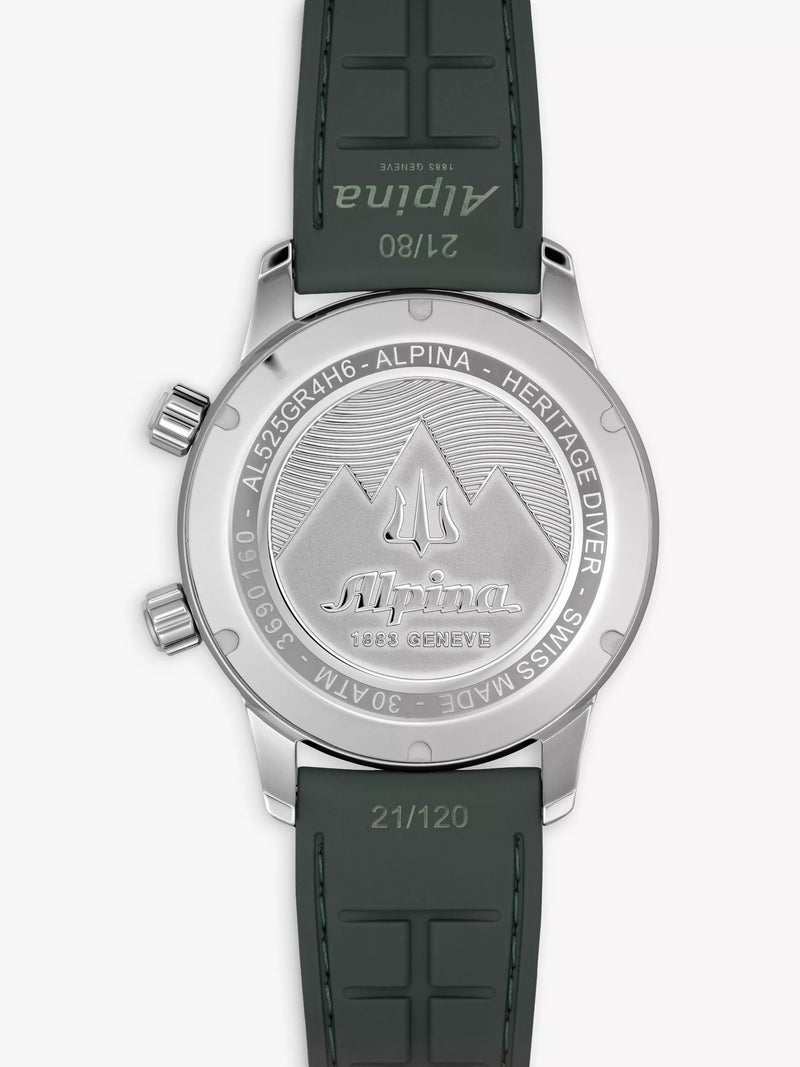 Alpina Seastrong Diver 300 Heritage leather strap watch 42mm - British product