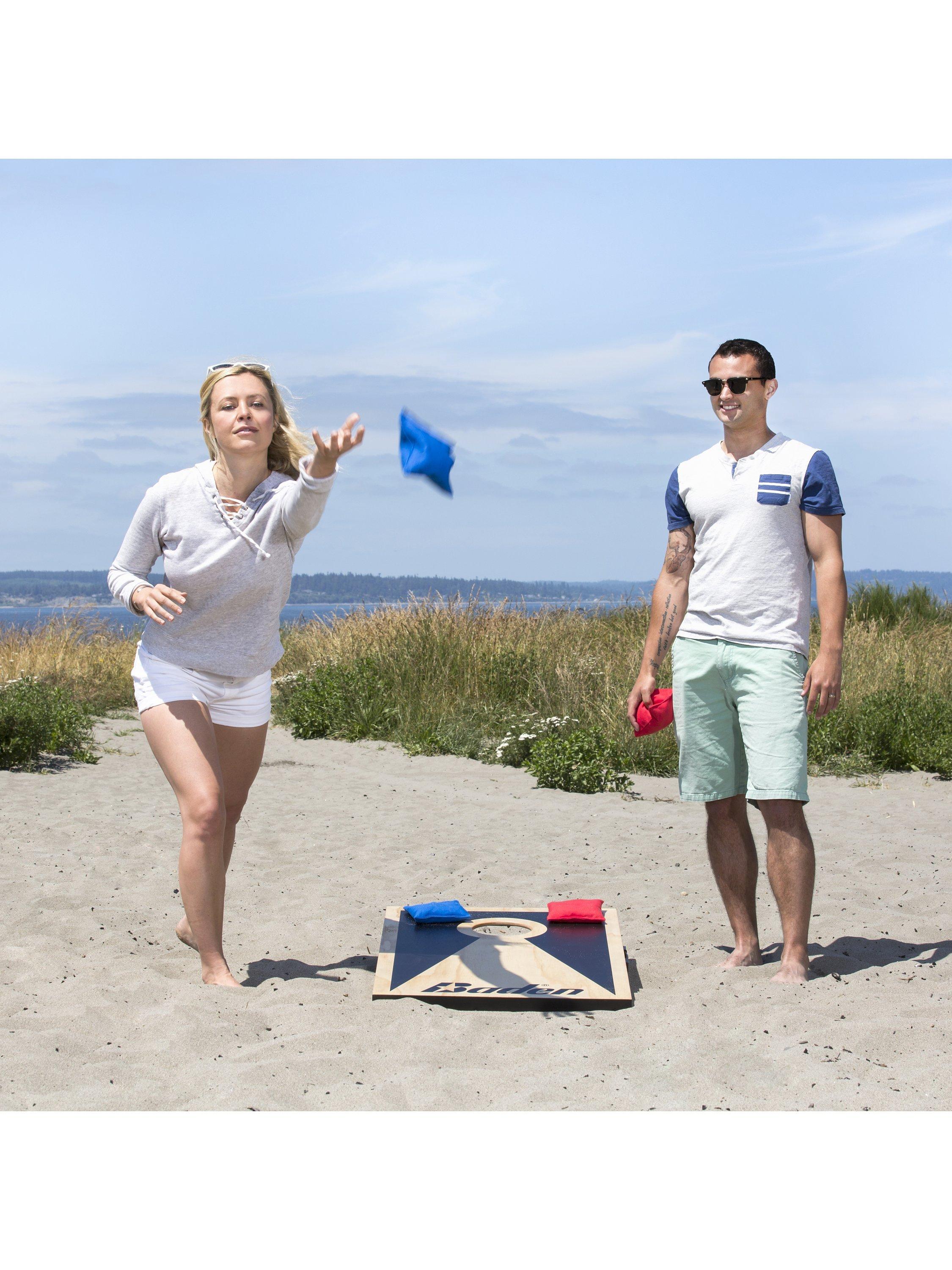 Baden cornhole set portable wooden boards 60x90cm (British brand)