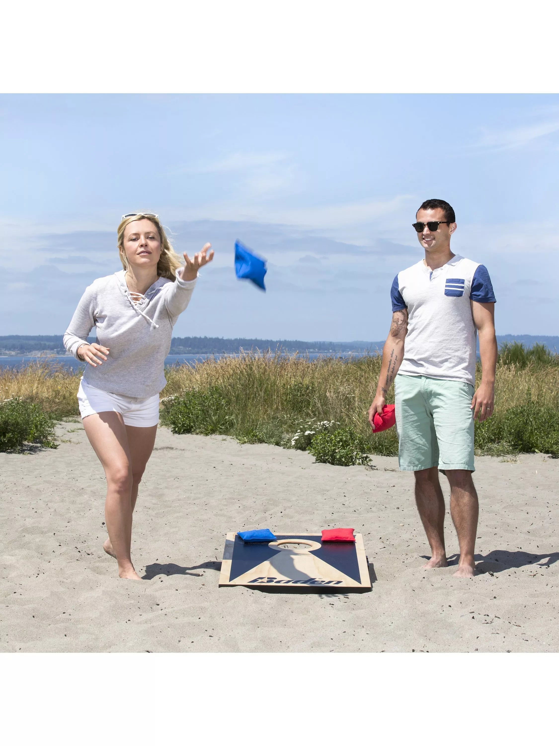 Baden cornhole set portable wooden boards 60x90cm (British brand)