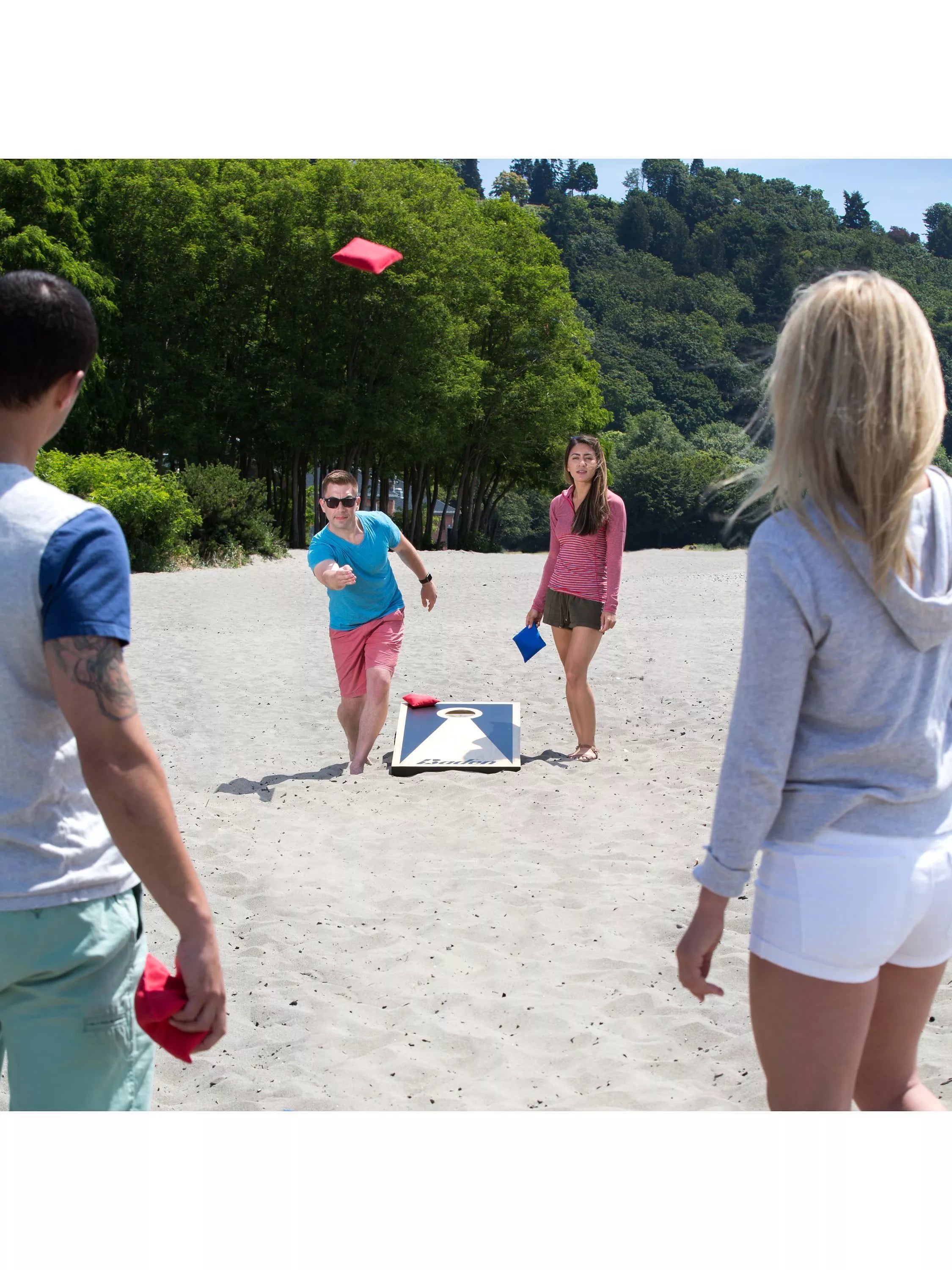 Baden cornhole set portable wooden boards 60x90cm (British brand)