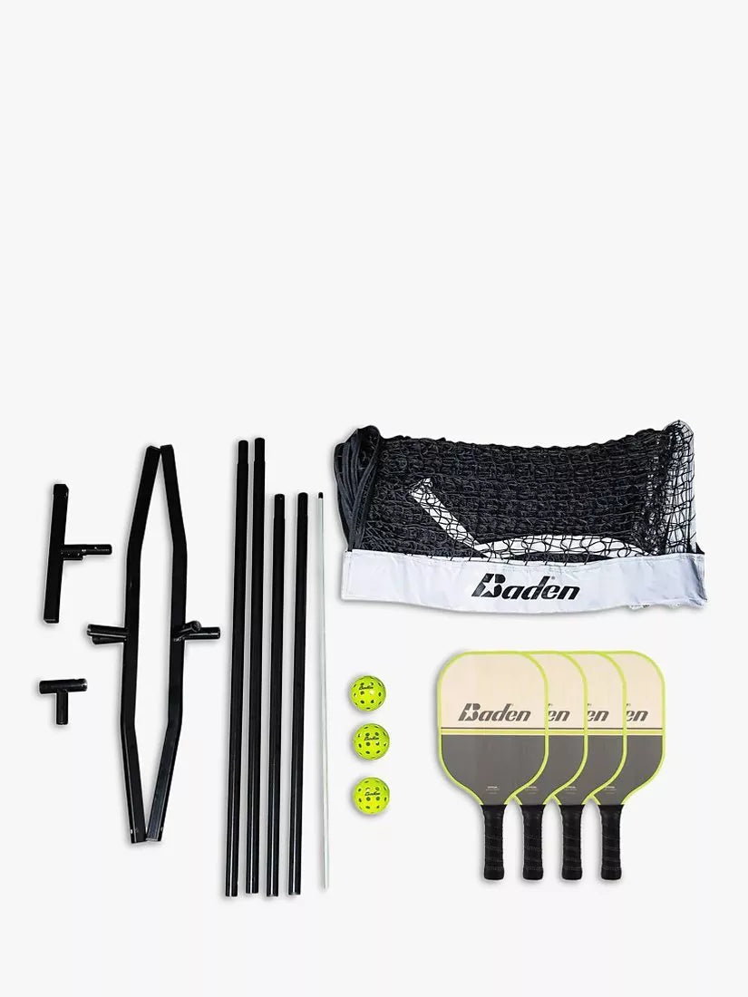 Baden Pickleball Set black white grey (British brand)