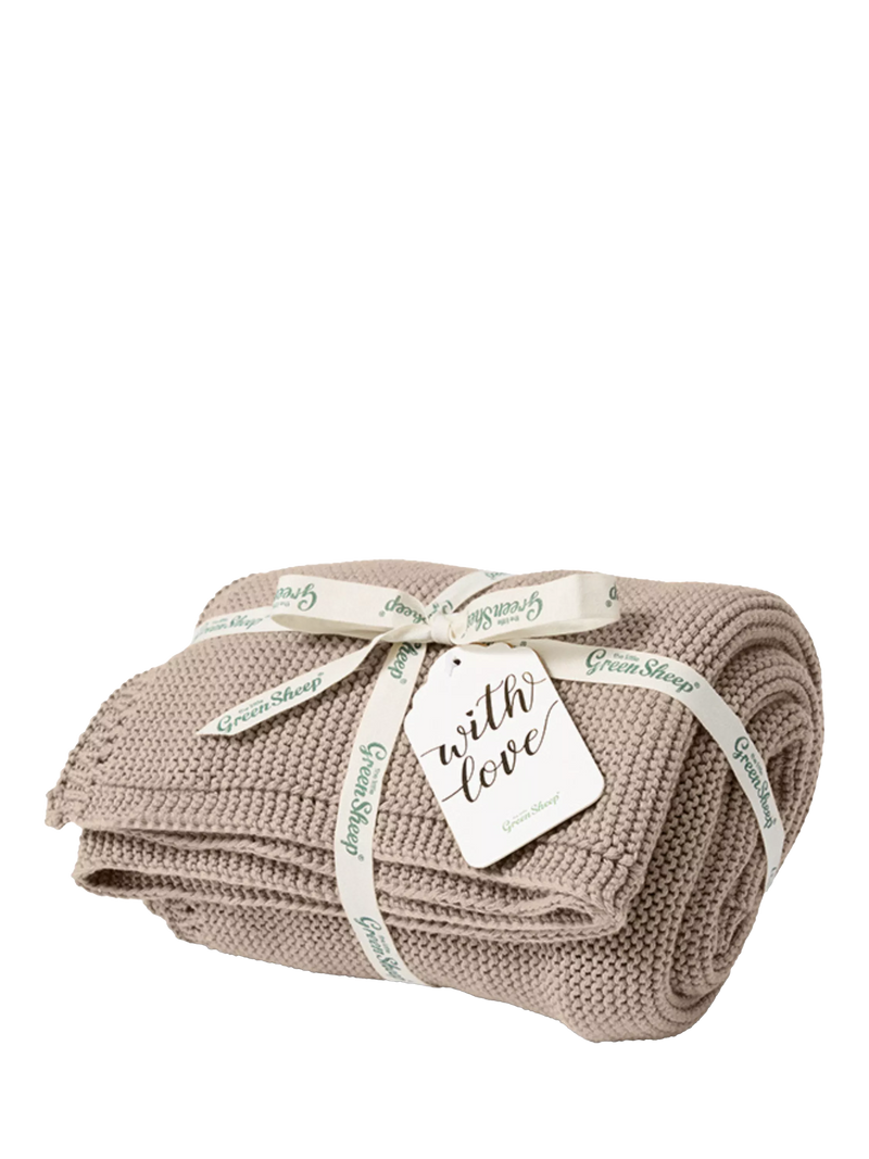 The Little Green Sheep Organic Cotton Cellular Baby Blanket