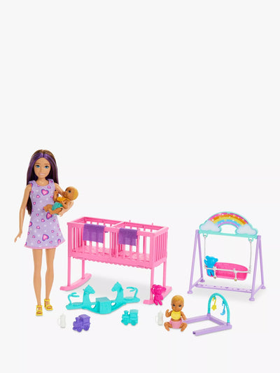 John Lewis Barbie Skipper Dukke Vugge Lekesett