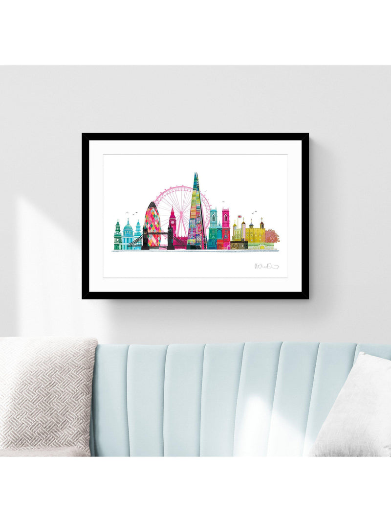 John Lewis London Skyline framed print 53.5x73.5cm, UK version