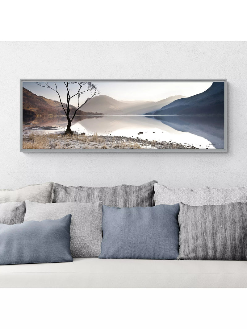 John Lewis James Bell Buttermere Tree framed canvas print 44x124cm (British brand)