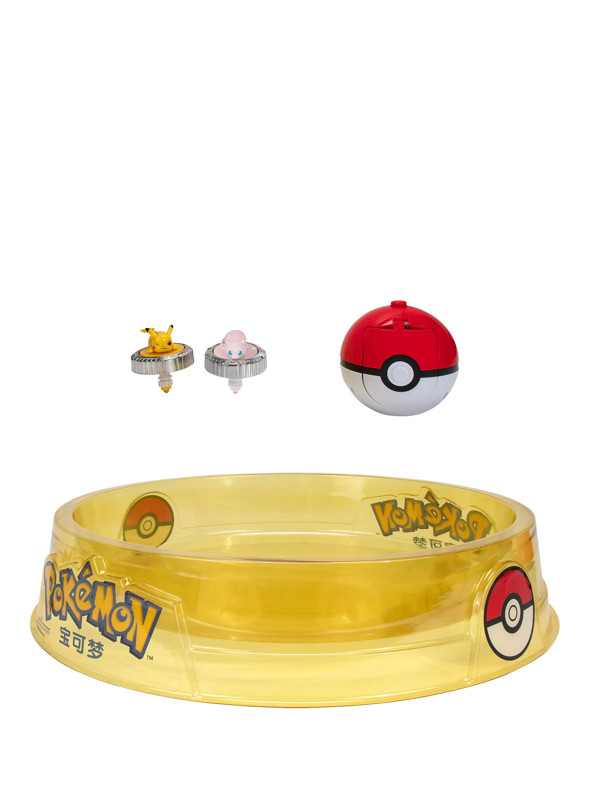 Pokémon Battle Spinner Arena Set with Pikachu and Mew (British brand)