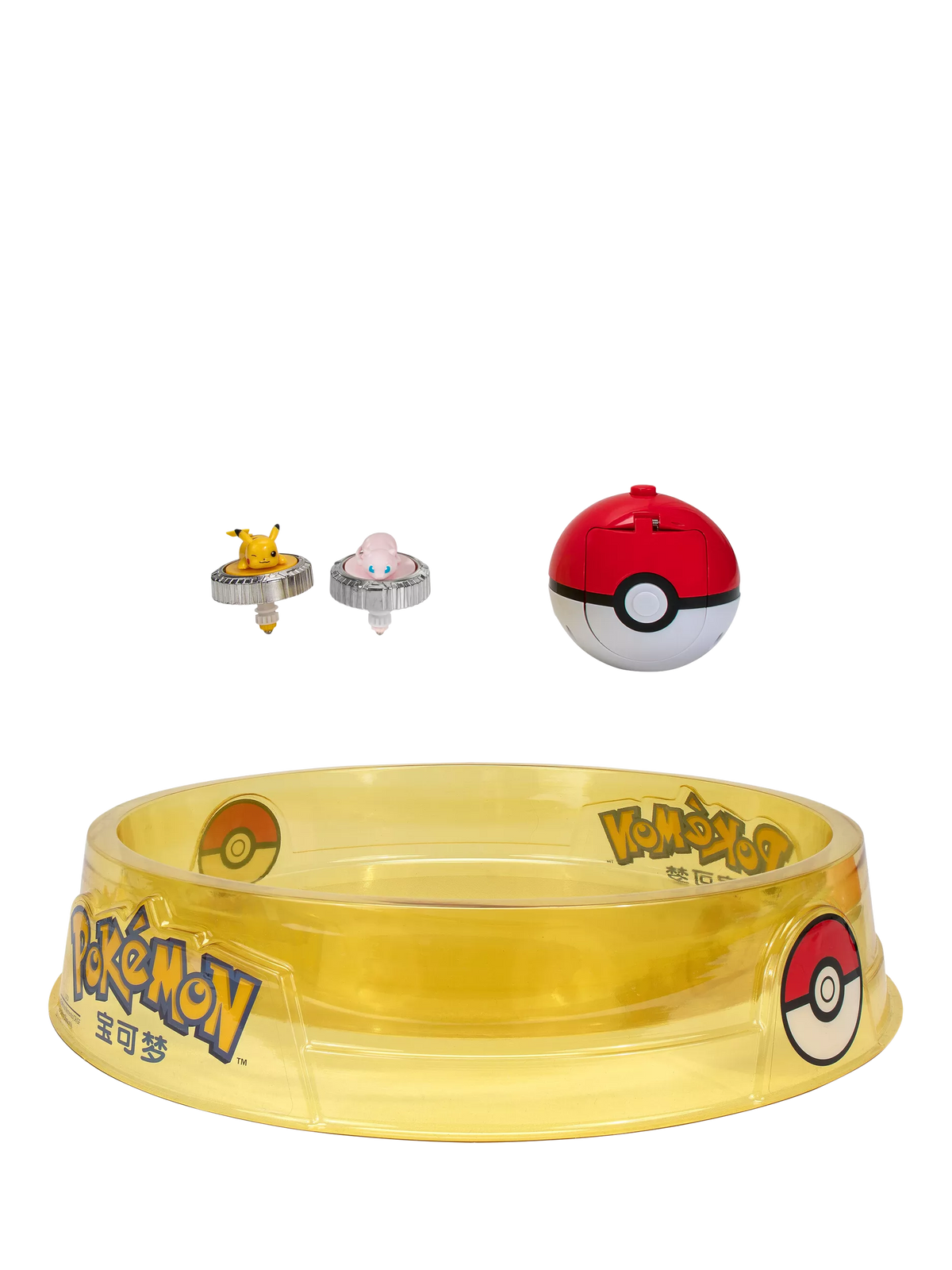 Pokémon Battle Spinner Arena Set with Pikachu and Mew (British brand)