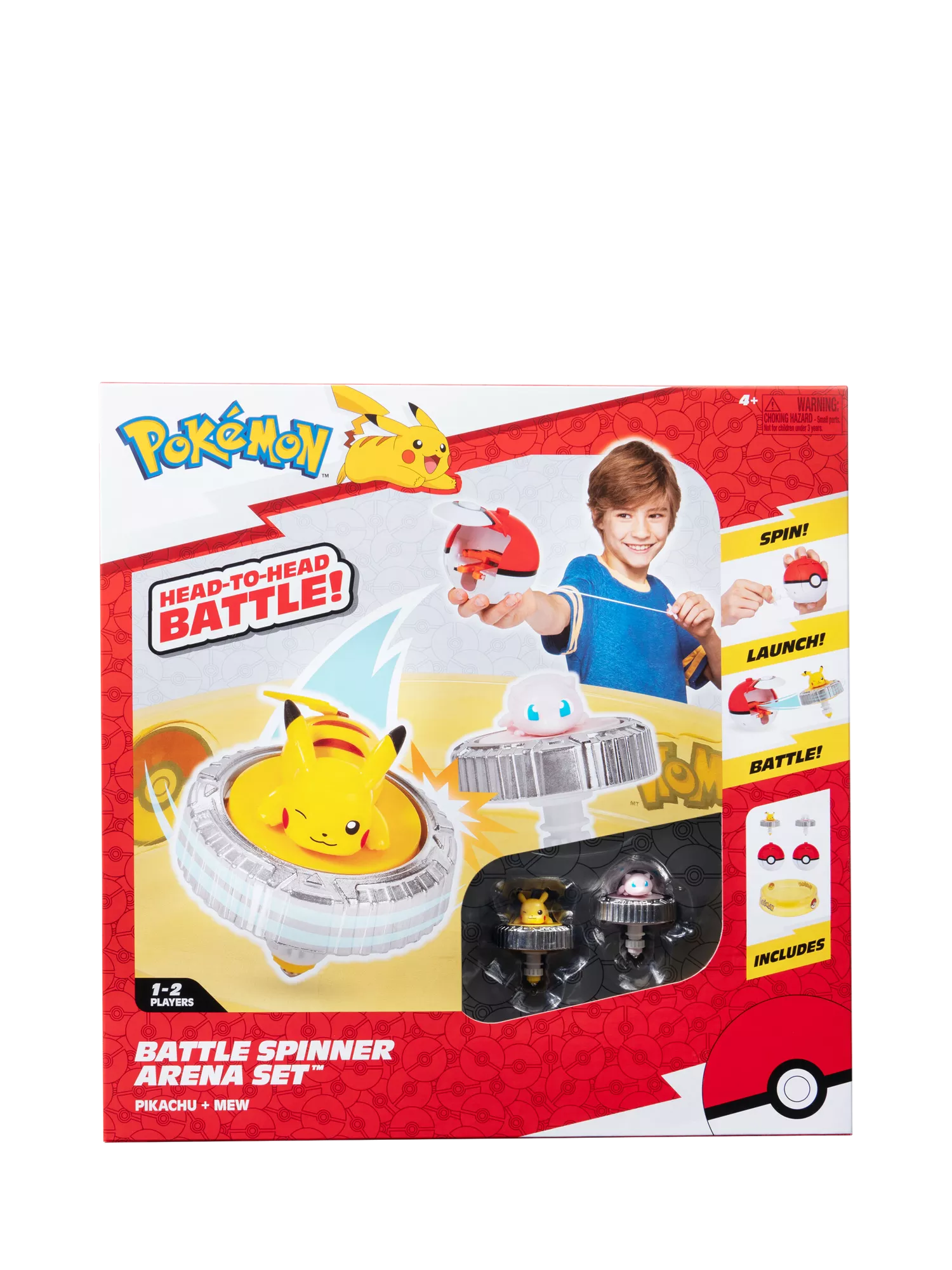 Pokémon Battle Spinner Arena Set with Pikachu and Mew (British brand)