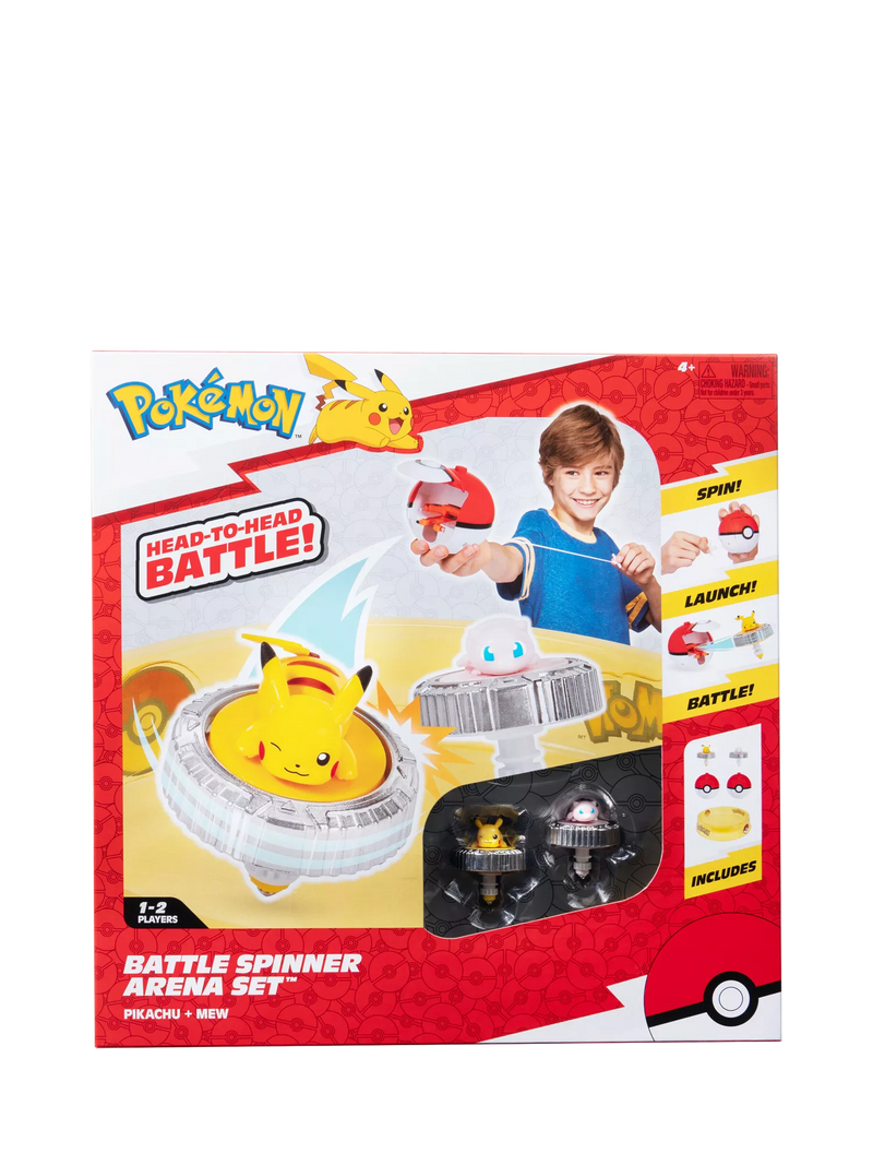 Pokémon Battle Spinner Arena Set with Pikachu and Mew (British brand)
