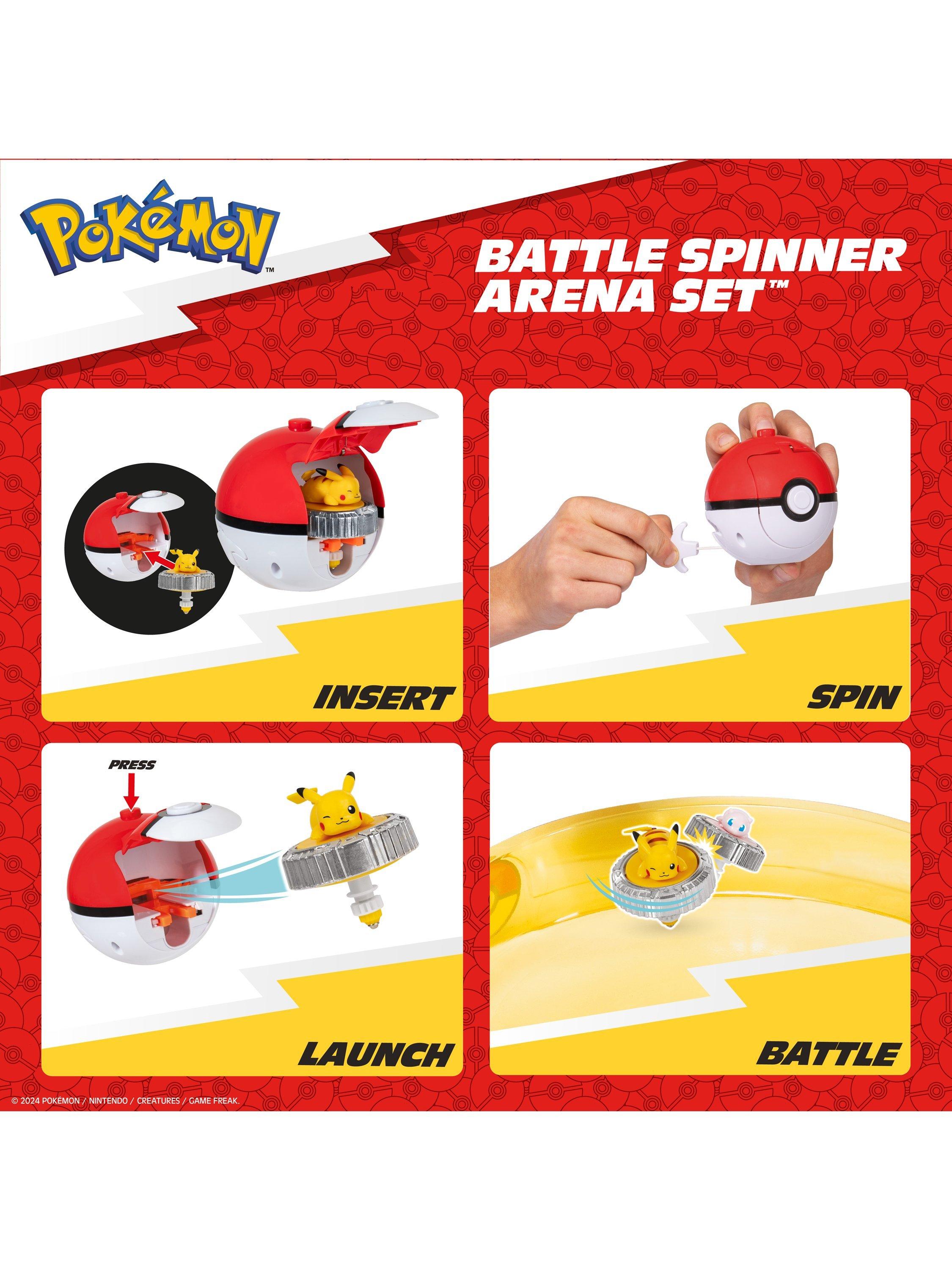 Pokémon Battle Spinner Arena Set with Pikachu and Mew (British brand)