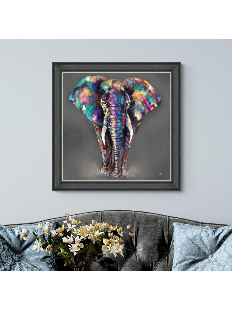 John Lewis Hugo elephant framed print 83x83cm, UK version