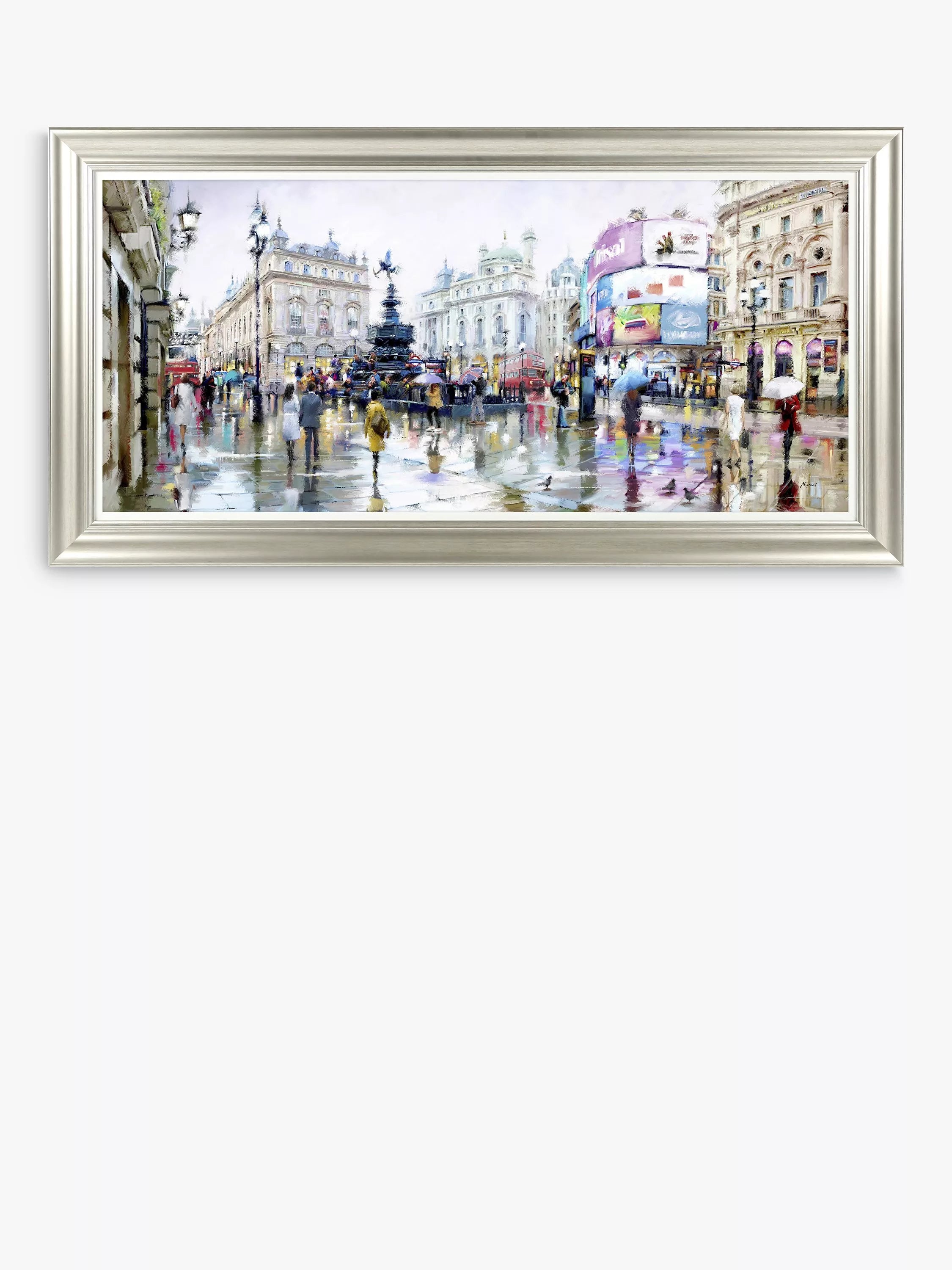 John Lewis framed print Piccadilly Circus 56x111cm, imported from the UK