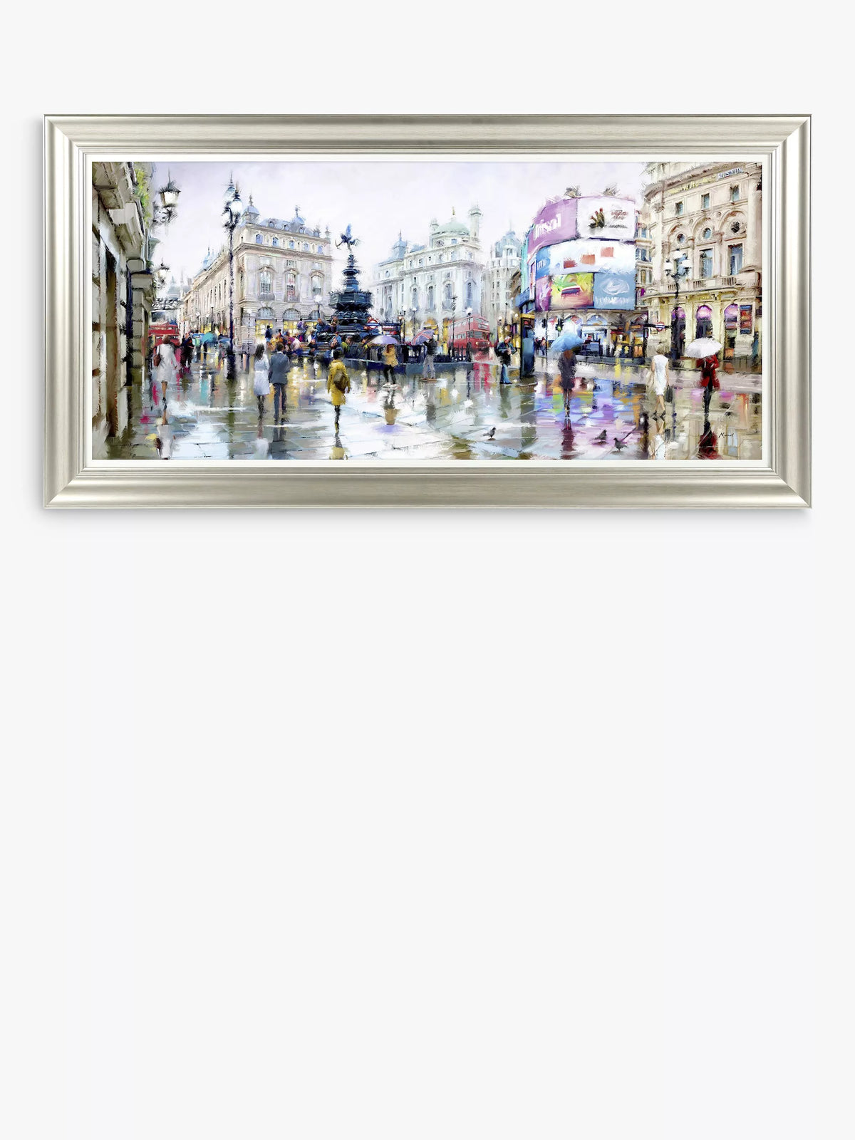 John Lewis framed print Piccadilly Circus 56x111cm, imported from the UK