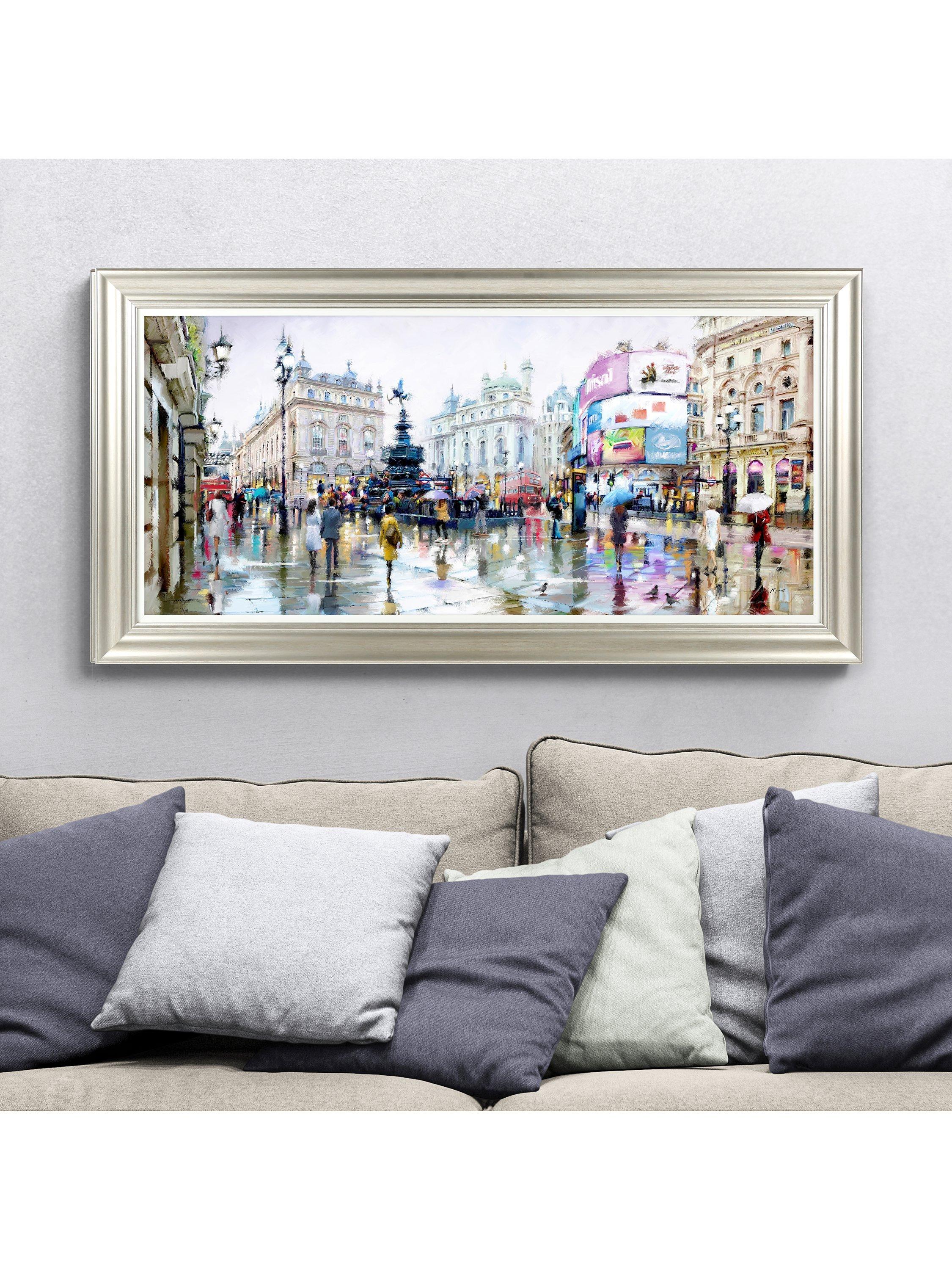 John Lewis framed print Piccadilly Circus 56x111cm, imported from the UK