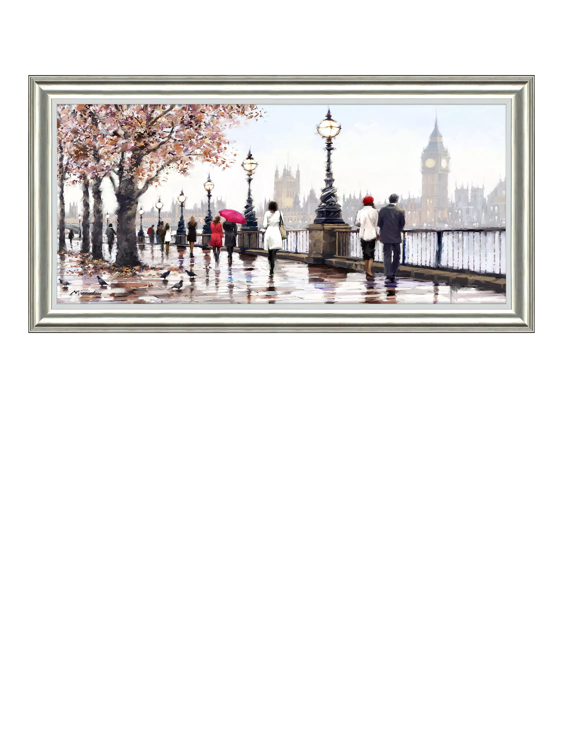 John Lewis Thames View framed print 55x110cm - British product