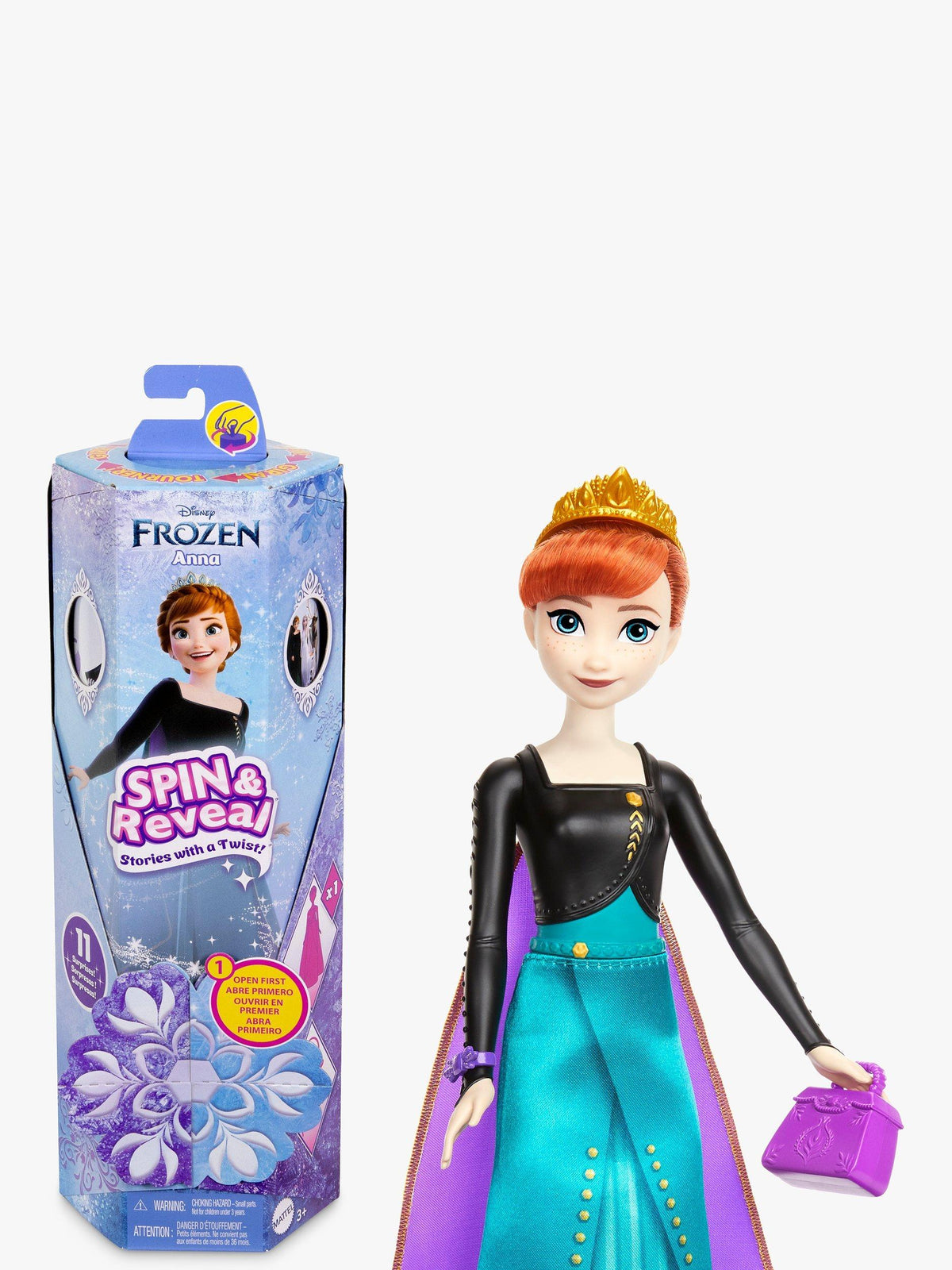 Spin Reveal Fashion Doll with 5 Accessories and Play Scene