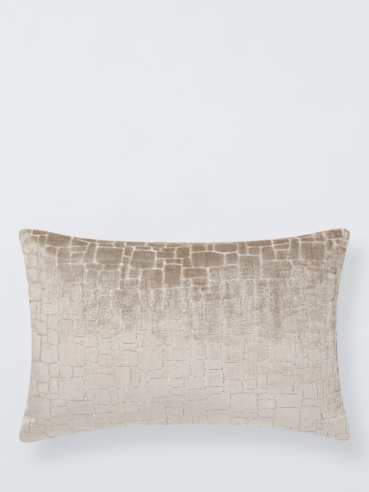 Coussin en velours John Lewis à blocs irréguliers, version britannique