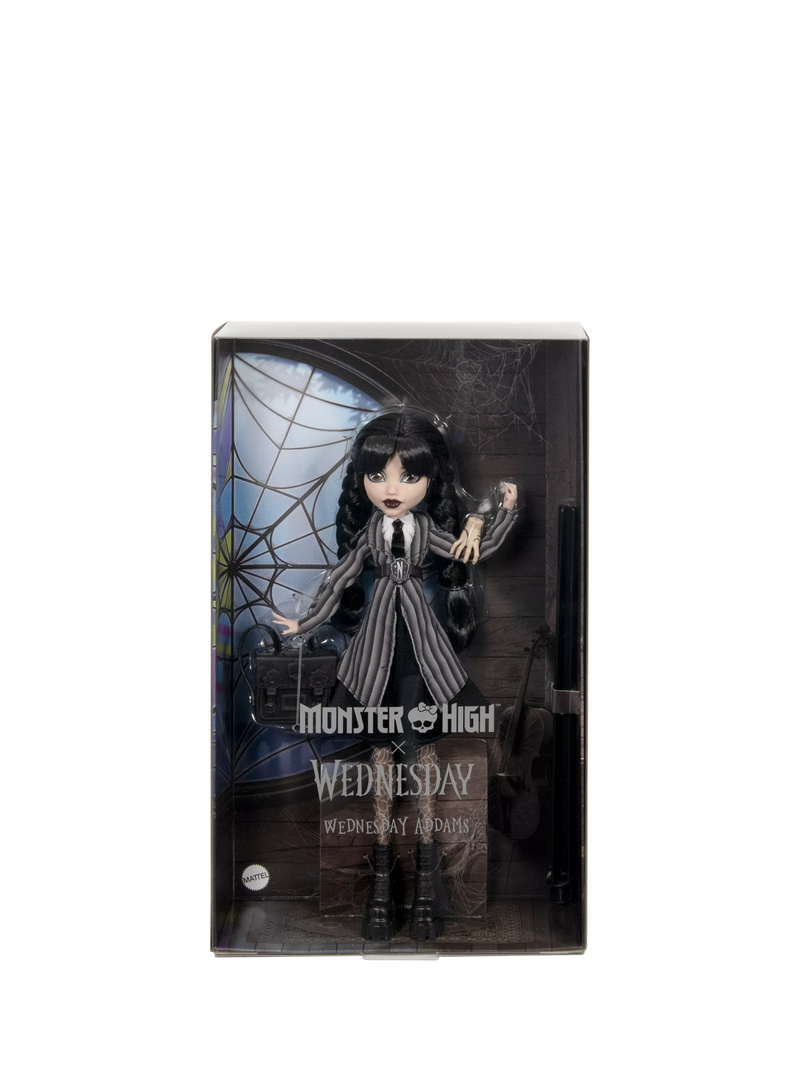 Monster High Wednesday Addams doll 29cm, imported from the UK