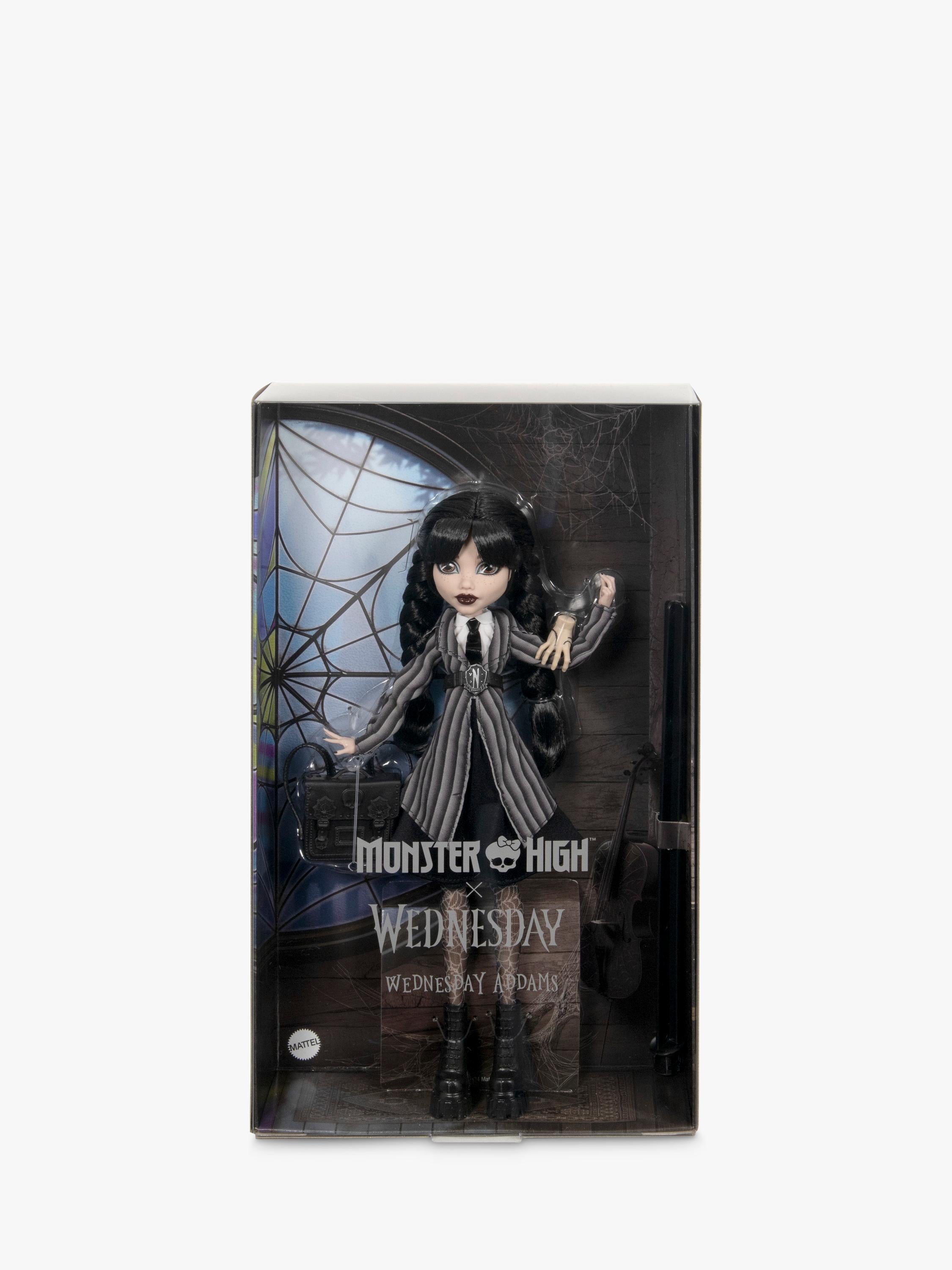 Monster High Wednesday Addams doll 29cm, imported from the UK