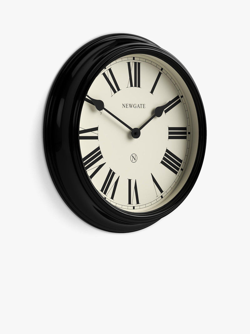 Newgate Notting Hill wall clock 45cm black - British product