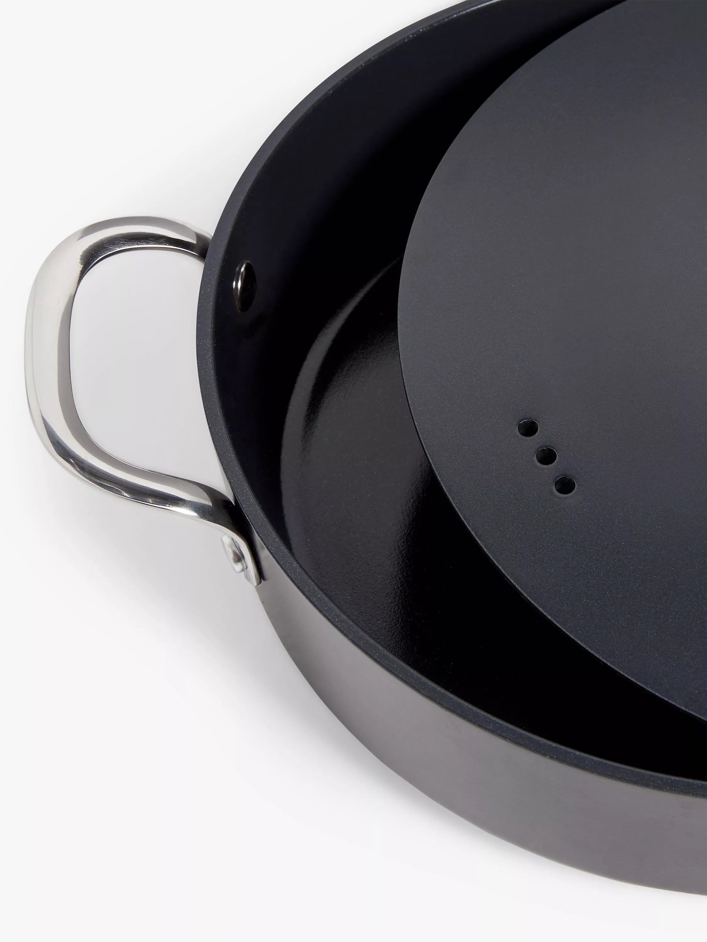 John Lewis aluminium ceramic non-stick shallow casserole 28cm, UK version
