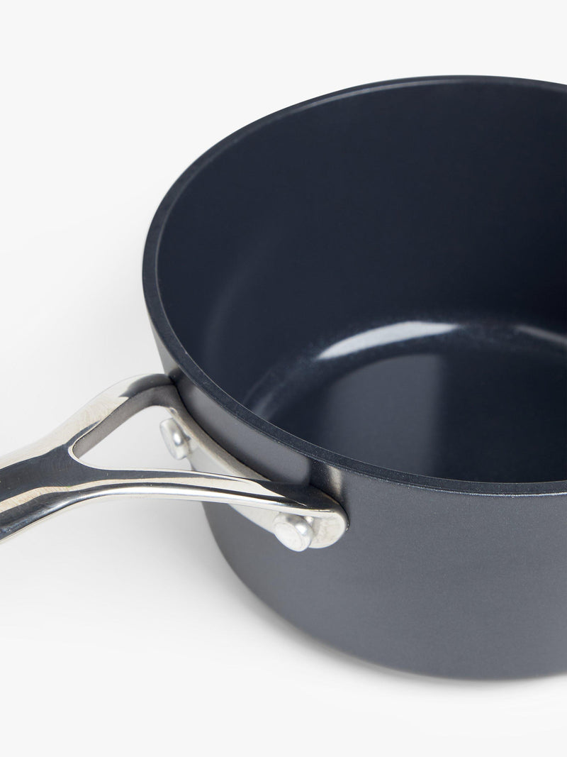 John Lewis ceramic non-stick saucepan 1.3 litre, imported from the UK