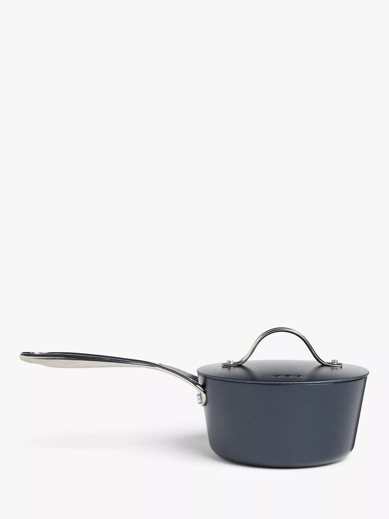 John Lewis Aluminium Ceramic Non-Stick Saucepan & Lid 1.3L