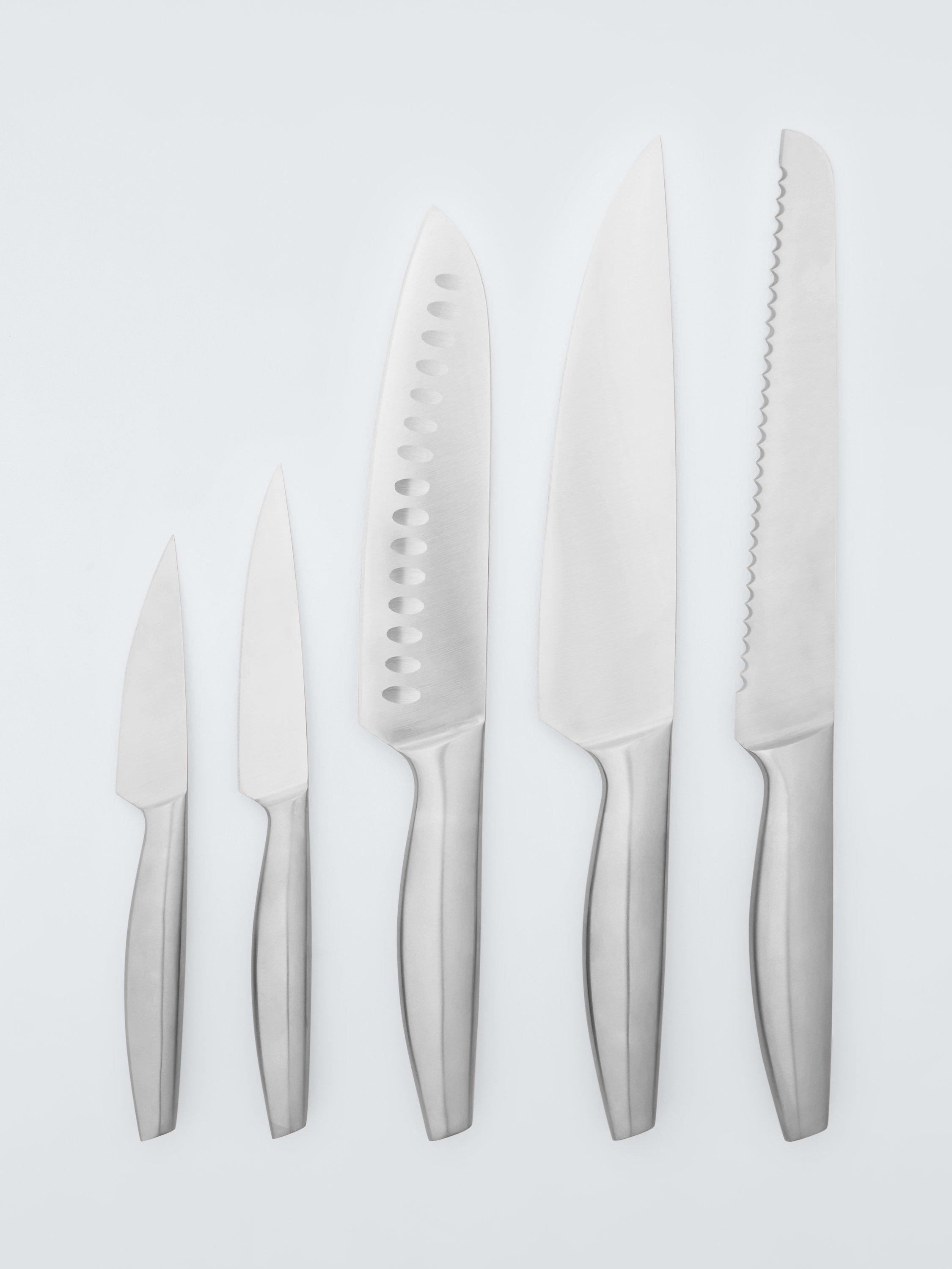 John Lewis ANYDAY 5-piece Stainless Steel Kitchen Knife Set, UK version