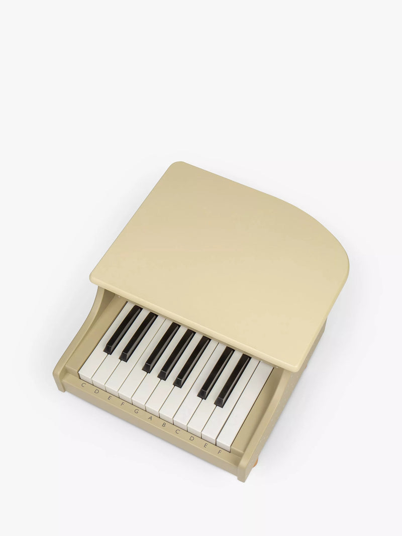 John Lewis toy wooden piano with spotty design (British brand)