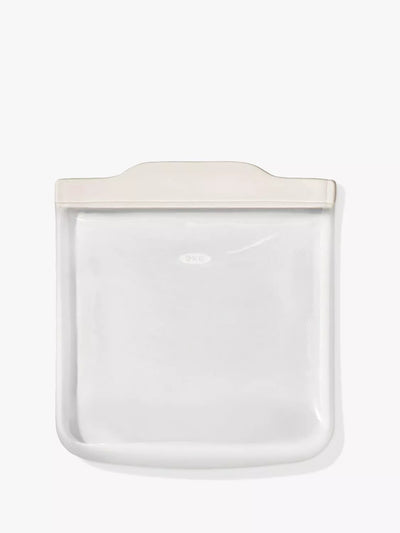 John Lewis OXO Good Grips Reusable Silicone Sandwich Bag, 828ml, Clear- Buy online at McGrocer