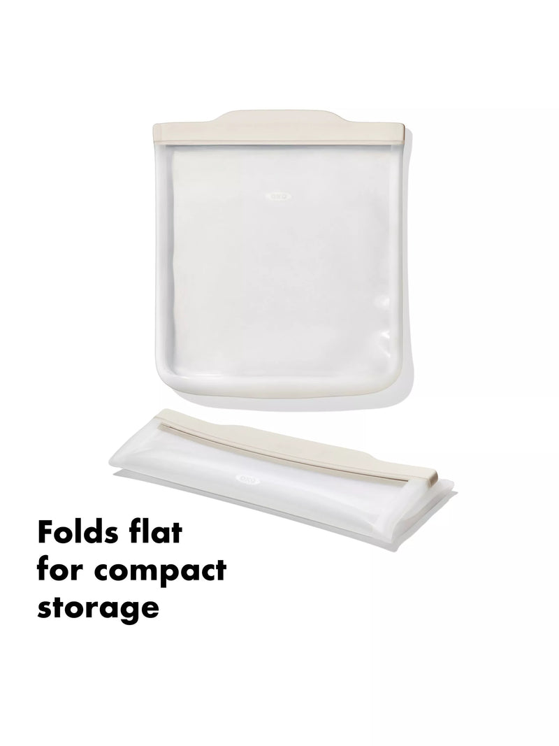 OXO Good Grips silicone bag 1.8L clear - British product