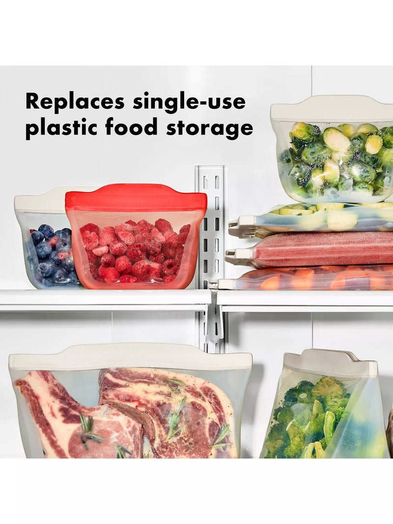 OXO Good Grips reusable silicone bag 355ml clear, UK version
