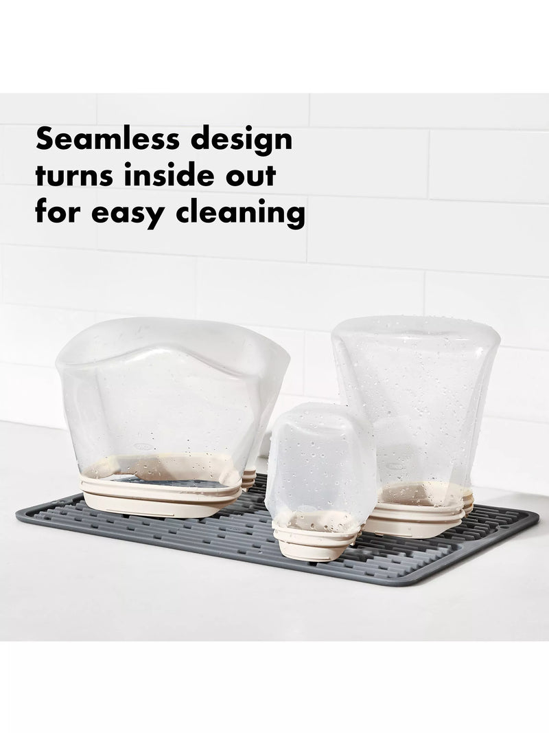 OXO Good Grips reusable silicone bag 355ml clear, UK version