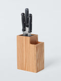 John Lewis FSC-certified oak knife block, UK version