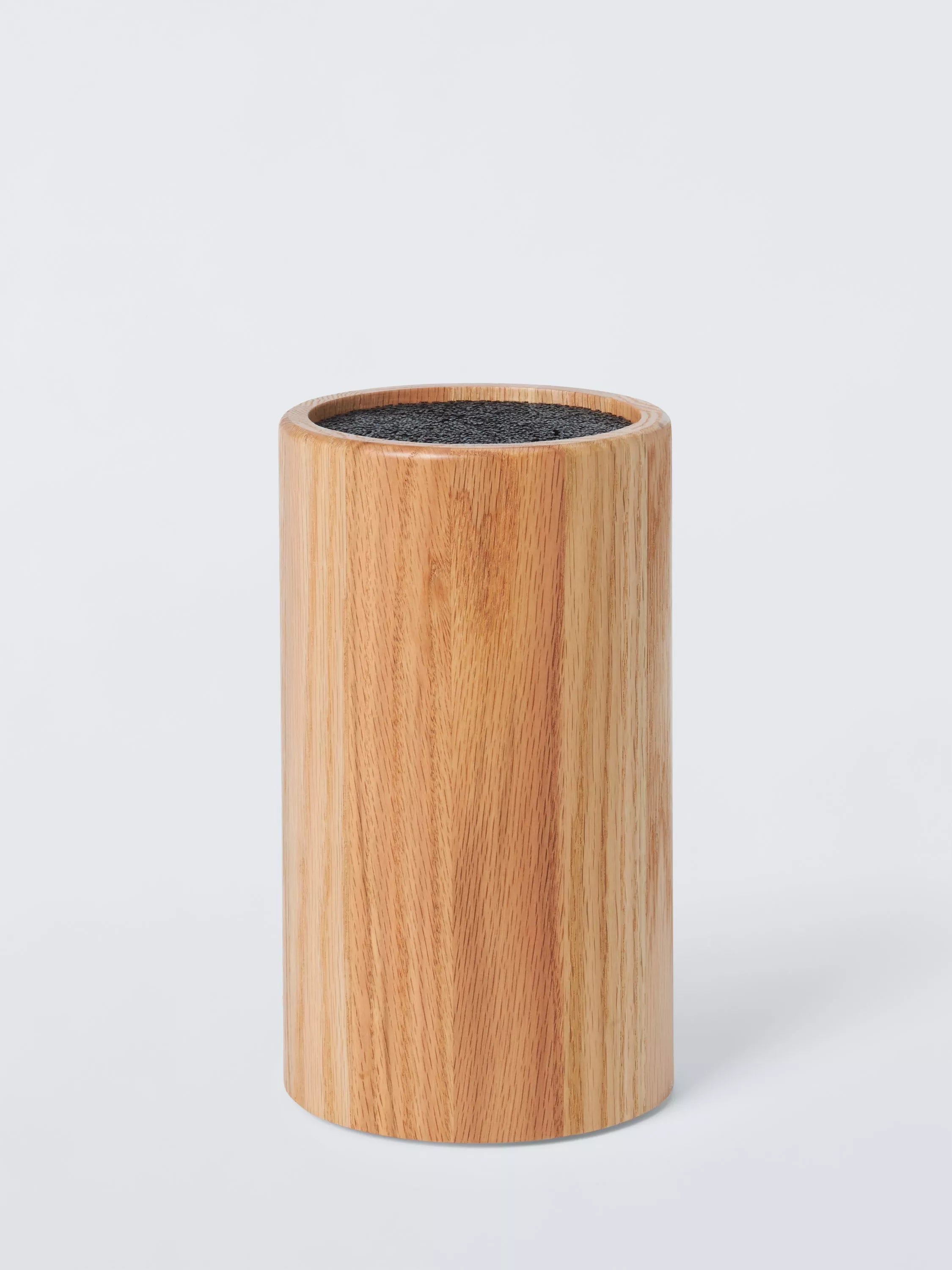 John Lewis oak knife block universal size, imported from the UK